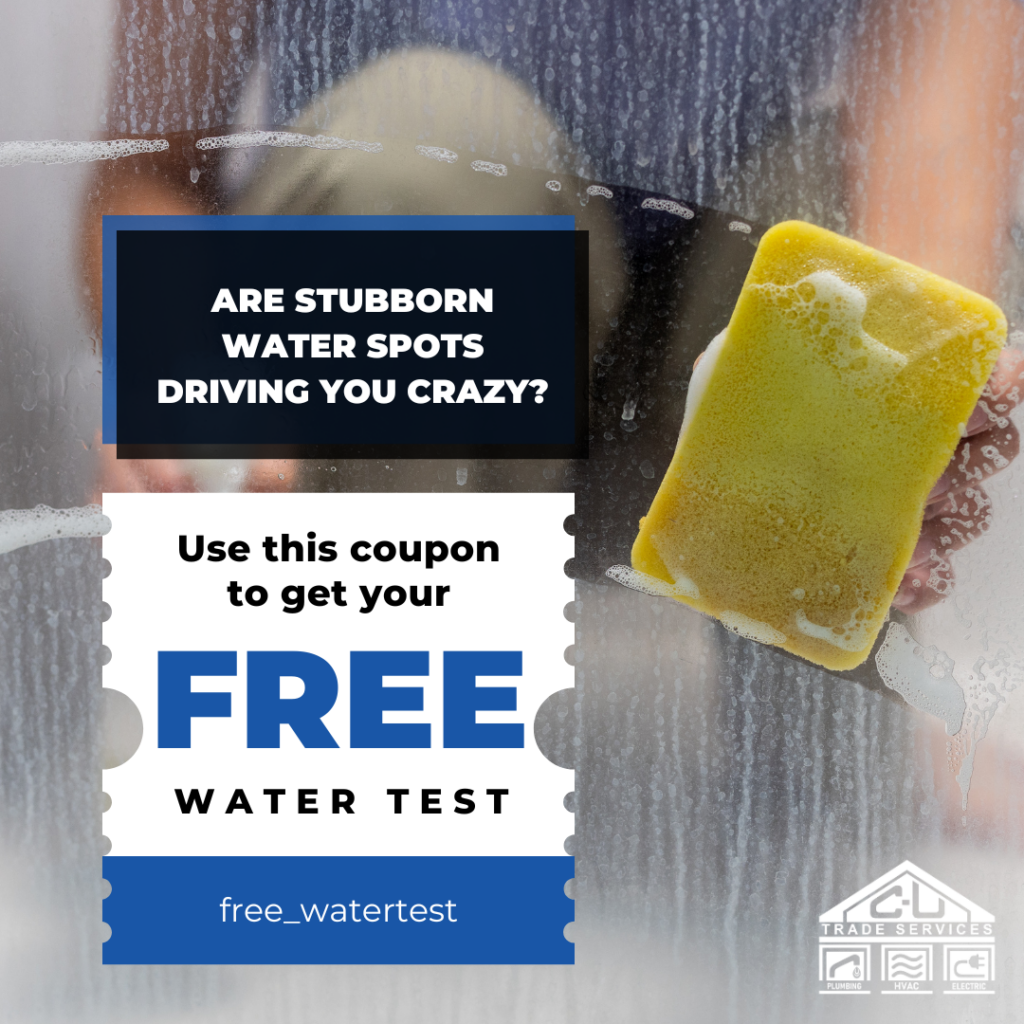 Sponge cleaning glass with free water test coupon